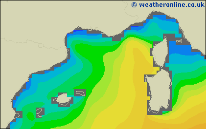  - Hauteurs des vagues - mar, 07.12. 07:00 CET