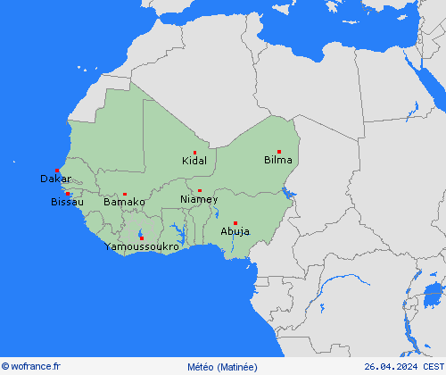 aperçu  Afrique Cartes de prévision