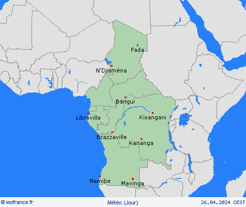 aperçu  Afrique Cartes de prévision