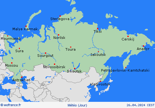 aperçu Russie Europe Cartes de prévision