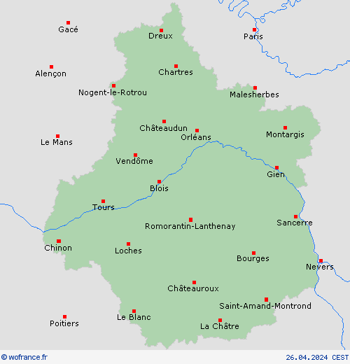 Carte de prévision