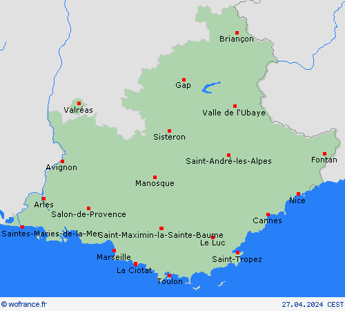 Carte de prévision