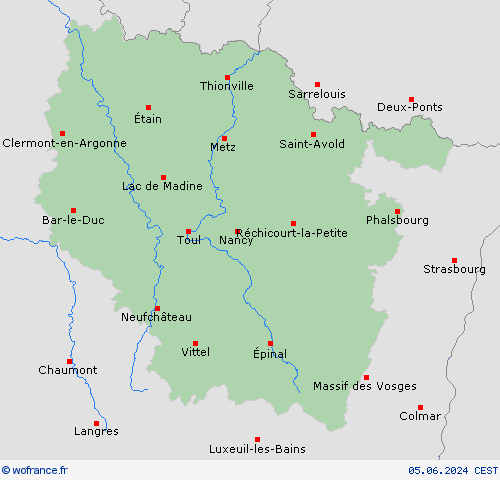 Carte de prévision