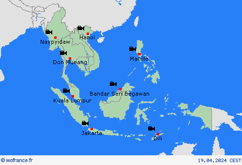 webcam  Asie Cartes de prévision