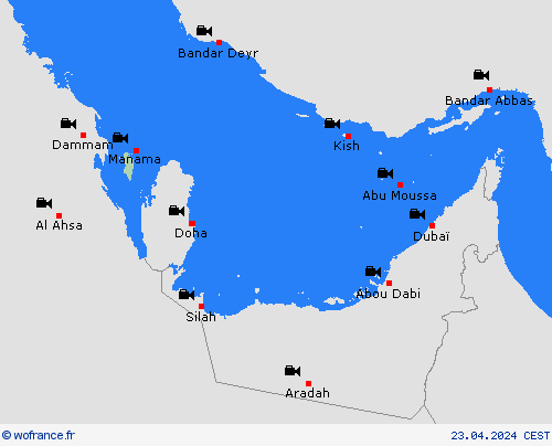 webcam Bahreïn Asie Cartes de prévision