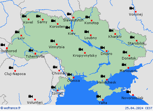 webcam Ukraine Europe Cartes de prévision