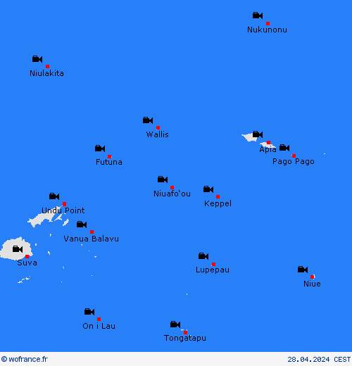 webcam Wallis-et-Futuna Océanie Cartes de prévision