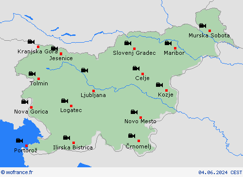 webcam Slovénie Europe Cartes de prévision